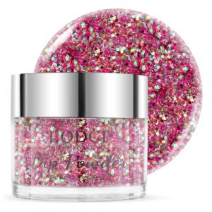 EODCI Poudre de trempage &agrave; paillettes de No&euml;l, rouge, dor&eacute;, 28 g/bo&icirc;te, pas besoin de lampe, comme les ongles en gel, s&eacute;chage naturel, pour salon de manucure (EODCI, neuf)