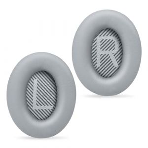 Coussinets d'oreille pour Bose QuietComfort 35 II Oreillettes de Remplacement pour Casque Bose Quiet Comfort 15 QC15 QC25 QC35 Ae2 Ae2i Ae2w Professionnels Coussinets en Mousse,Gris (WeiShengJiaZhi, neuf)