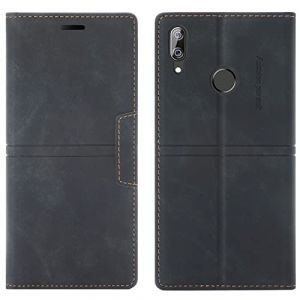 OKZone Coque Huawei Y6 2019/Honor 8A, Etui Huawei Y6 2019/Honor 8A [Magnétique] TPU Antichoc Housse Cuir Premium en Cuir PU [Fentes pour Cartes] [Etui à Rabat] [Pochette de Portefeuille] (Noir) (OKZone Authorization Store, neuf)