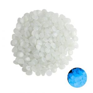 300 Pièces Galets Phosphorescents Blancs Phosphorescents, Pierre Lumineuse, Galet Lumineux, Galets Lumineux Cailloux, Cailloux Lumineux pour Décoration, Galets Phosphorescents Écologiques pour Jardin (XINSURANDZ, neuf)