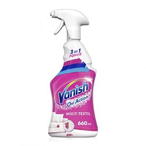 Vanish Nettoyant multi-textiles pour tapis, canap&eacute;s, rideaux et si&egrave;ges de voiture &ndash; 1 x 660 ml &ndash; Spray nettoyant pour tissus d'ameublement contre la salet&eacute; et les odeurs pour une application cibl&eacute;e (FinestShopping, neuf)