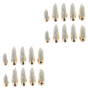 GALPADA 20 Pièces Anneau d'ongle de griffe d'aigle décoration halloween decoration halloween décoration d'halloween patte bague pour hommes anneau à ongles griffes de doigt strass (Hargrove Hare, neuf)