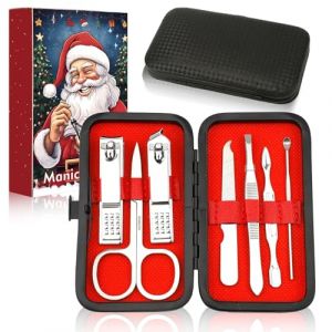 Trousse Manucure Femme,Kit Manucure Femme,7 En 1 Set De Manucure,Set Manucure Homme,Nail Clipper Kit,Trousse De Manucure Pour Femme,Kits D'outils De Manucure Et P&eacute;dicure,Set De Manucure Femme,Argent (zhu shi bin, neuf)