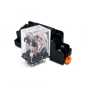 Innfeeltech 1 Pcs AC 220V relais électromagnétique de puissance avec, 8 Pin 5A Relais de bobine avec socle HH62P (XINGZHI TECH, neuf)