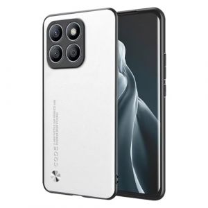 EASSGU Coque de T&eacute;l&eacute;phone pour Honor X8c (6.7" inches), Etui en Cuir de Style Business - Blanc (EASSGU, neuf)