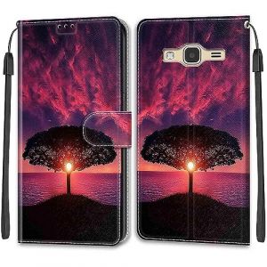 Coque pour Samsung Galaxy J3 2016, Coque Samsung J3 2016, Etui Protection Housse Premium en Cuir de Portefeuille en Cuir Fermeture Magn&eacute;tique Flip Case pour Samsung Galaxy J3 / J3 2016 (DIKAS, neuf)