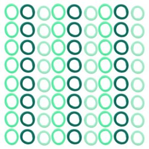 ERINGOGO 100 Élastiques à Cheveux pour Petites Filles Mini Bandeaux sans Couture Verts Dégradés Haute Élasticité Doux et Absorbants Accessoires Légers pour Cheveux Fins pour L'École (Jehmal, neuf)