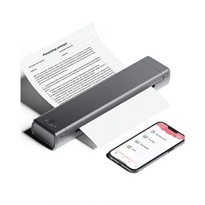 Phomemo M08F Imprimante Thermique Prend en Charge Le A4 Thermique Papier Bluetooth Imprimante Portable de Voyage sans Fil No-Ink Compatible avec Android et iOS (Phomemo YQ, neuf)