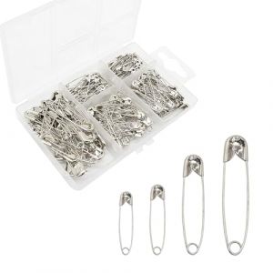 NXPUXP 150 Pièces 4 Tailles Épingle a Nourrice,Épingles de Sûreté en Métal Antirouille,Épingles à Nourrice Durables,Épingles de Sûreté Résistantes à la Rouille pour Couture Maison (Ali ltd store, neuf)