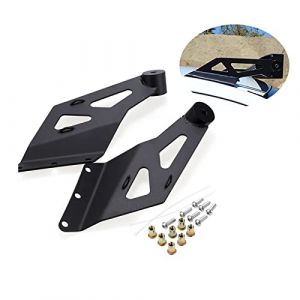 PICAA 2 pièces Barre Led Support,50 pouces incurvé barre lumineuse LED support de montage pare-brise, supérieur cabine de toit pour 2002-2008 Ram 1500 et 2003-2009 Ram 2500/3500 (BEISHUO-UK, neuf)