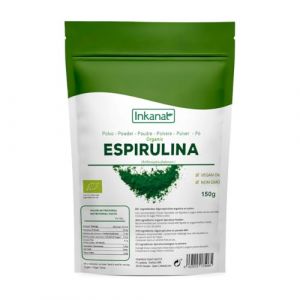 Spiruline en poudre bio 150 g INKANAT - Algue spiruline pure, prot&eacute;ine v&eacute;g&eacute;talienne, rassasiante - Contr&ocirc;le de l'app&eacute;tit. (INKANAT, neuf)