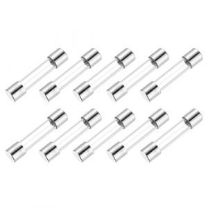 QUARKZMAN Fusible en Verre 2,5A 250V 5x20mm Fusible Temporis&eacute; UL R&eacute;pertori&eacute; Fusible &agrave; Retardement pour Appareils &Eacute;lectrom&eacute;nagers (Lot de 10) (QUARKZMAN, neuf)