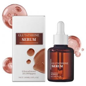 Sérum au glutathion avec 20 000 ppm de glutathion, améliore l'élasticité de la peau, hydrate en profondeur, atténue le teint terne et les rides, illumine et anti-âge. (1pcs) (henanluoyi, neuf)