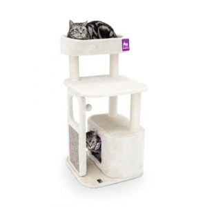 Petrebels Arbre &agrave; Chat avec Griffoir, Little Rock 99 cm Beige/Cr&egrave;me, Arbre &agrave; Chat pour Petits Chats (Petrebels, neuf)