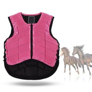 WGFOIP Gilet D'équitation pour Enfants, Gilet de Protection du Corps, Gilet D'équitation, équipement de Protection D'équitation de sécurité rembourré en Mousse, Protecteur du (CL) (Fxcgist, neuf)