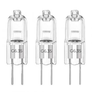GY6.35 Lampe halog&egrave;ne 12v 24v 220v 110v 20w 30w 50w 70w 100w 200w 3000k Lumi&egrave;re chaude, ampoules halog&egrave;nes G6.35 adapt&eacute;es aux ampoules sans ombre &agrave; broche de projecteur de lustre (3pcs/220V-35W) (Shi Xiaobing's Cool Shop, neuf)