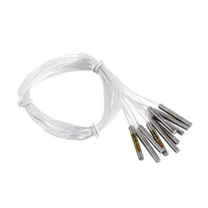 10Pcs PT100 Sonde de Capteur de température précis PT100 sonde avec Fil, imperméable, Plage de température: -20~250 ℃ (Muxizac, neuf)