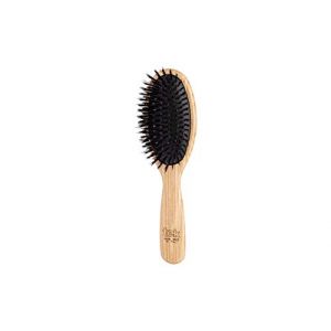 TEK - Grande Brosse Ovale avec Poils Écologiques, Fabriqué à la Main en Italie, pour Cheveux Fins - 22 x 6 cm (TEK BRUSHES & COMBS, neuf)