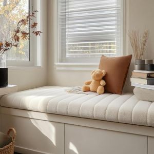 Coussin de Banc Sur Mesure, Coussin Si&egrave;ge Meubles D'int&eacute;rieur, avec Rev&ecirc;tement en Tissu Amovible Antid&eacute;rapant, Coussins de Banc Pour Fen&ecirc;tres en Baie, Bancs, Banc de Piano, Entr&eacute;e (&Eacute;paisseur 6,5CM) (LiRuiJuanEUS, neuf)