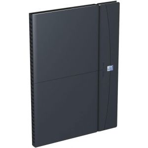 Oxford - Agenda Semainier de Bureau - Janvier 2026 à Décembre 2026 - Dimension 21 x 29,7 cm - Couverture Grise/Noire Polypro, Fermeture Elastique (Papeterie Libellus, neuf)