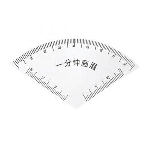 harayaa R&egrave;gle &agrave; sourcils blanche r&eacute;utilisable, robuste, facile &agrave; utiliser, design rapide, portable, format, accessoires, outil de mise en forme (Harayaa, neuf)