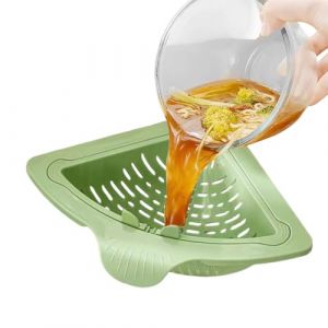 Filtre D'&Eacute;vier De Cuisine - Porte-&Eacute;ponge Magn&eacute;tique Pour Coin | Filtre D'&Eacute;vier D'Angle Attrape-Nourriture De Cuisine,Pour Broyeur Fruits L&eacute;gumes P&acirc;tes Nouilles Lavage Maison Dortoir Restaurant (Renchey, neuf)