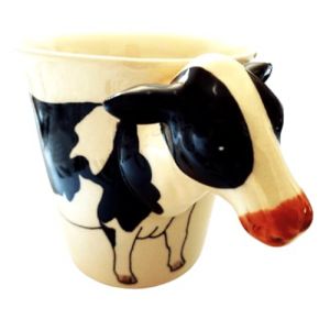 B2SEE Mug-vache-tasse-ceramique-Animaux-gateau-3d-vaisselle-fait Main Enfant Femme Garcon Fille de LTD (B2SEE LTD avec TVA francaise et livraison LaPoste, neuf)