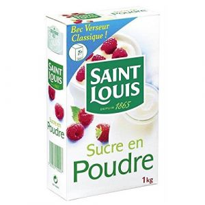 SAINT LOUIS - Sucre En Poudre Classique À Bec Verseur 1Kg - Lot De 4 (ViveVers, neuf)