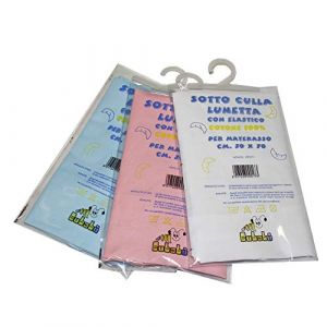 Drap-housse pour berceau Luna pour matelas 30 x 70 cm (drap-housse, blanc) (ALMATEX SRL, neuf)