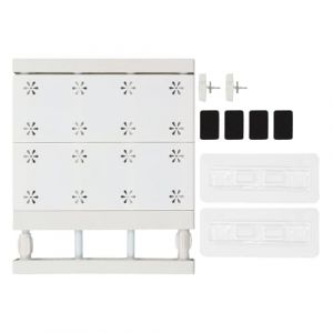 Étagère De Tension De Placard Extensible, Panneau De Séparation De Garde-Robe, Tige Extensible,etagere placard, etagere placard, Gain De Place, Panneau De Séparation en Couches pour Armoire(30-40cm) (KnowStoree, neuf)