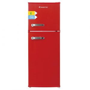 magictec Frigo vintage,Retro r&eacute;frig&eacute;rateur congelateur | 120 L (88 L/32 L) | Low Frost | Combinaison refrigerateur cong&eacute;lateur | Design vintage | &Eacute;clairage LED | Rouge (Magictec Appliance, neuf)