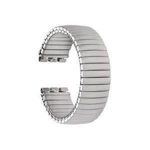 WUURAA For bracelet de montre &eacute;lastique en acier inoxydable Pour Swatch, bracelet de montre &eacute;lastique &agrave; ressort 17mm 20mm(Silver(Matte style),20mm) (enjoyhappyshopingstore, neuf)