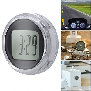 SUNJULY Horloge de moto - Étanche IP64 - Mini horloge avec affichage numérique clair pour vélo, moto et voiture (easy Reach Sheng, neuf)