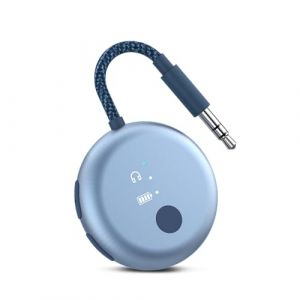 Avantree SoundJet R1 – Adaptateur Avion Bluetooth pour Écouteurs & AirPods pour Voyages, aptX Adaptive, Batterie de 20h, Transmetteur Audio sans Fil avec Puce Qualcomm - Bleu Ciel (AvantreeDirect, neuf)