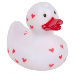 MIJOMA Canard de bain couineur - Mignon flottant pour enfants et adultes - Mat&eacute;riau durable de qualit&eacute; sup&eacute;rieure - Environ 10 cm (amour) (MIJOMA, neuf)