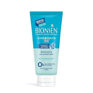 Bionsen, Gommage et douche 2 en 1, 6 x 250 ml, gommage et gommage douche, avec min&eacute;raux actifs, peau brillante, test&eacute; dermatologiquement, sans silicones, aux huiles japonaises (MS Energy srl, neuf)