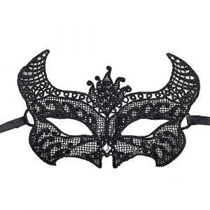 Jamron Femmes Sexy Noir Masque de Dentelle pour Mascarade Halloween F&ecirc;te Bal de Promo Carnaval Masque D&eacute;guisement SN07830 T&ecirc;te de Boeuf (No.7 Fashion House, neuf)