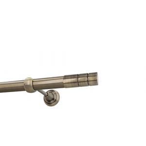 HDTL 25mm Kit de tringle a rideau Metal Fixation murale Laiton Antique 180 cm Gaja (HDTL House Decoration, neuf)