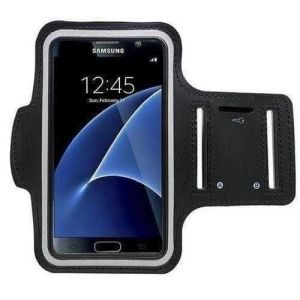 CoverKingz Brassard de Sport pour Samsung Galaxy S7 Edge - Brassard pour Smartphone, Accessoire de Sport avec Poche pour Les cl&eacute;s Galaxy S7 Edge - Accessoire Sport, Brassard t&eacute;l&eacute;phone Portable Noir (CoverKingz, neuf)