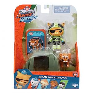 Octonauts 61100 Above & Beyond | Figurine de luxe | Pack d'aventure Kwazii | Recreate Missions, vert (BigWhiteRabbit, neuf)