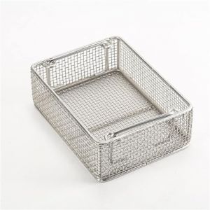 LTEJUMQ Panier de D&eacute;sinfection M&eacute;dical en Acier Inoxydable 304, Panier de St&eacute;rilisation M&eacute;dicale en Maille, Plateau D'instruments M&eacute;dicaux en Acier Inoxydable 304 (JINTAOKK, neuf)