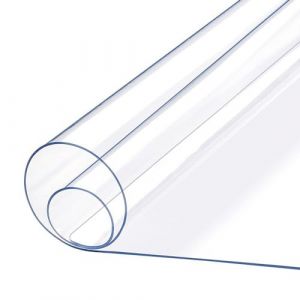 Sous Main Bureau Transparent 30x60 40x90 50x120cm, Tapis de Bureau Transparent Tapis de Protection Bureau Protege Bureau pour Bureau, Ordinateur, Maison, École, 1mm d'épaisseur ( Size : 16x44in/40x110 (CSXMY, neuf)