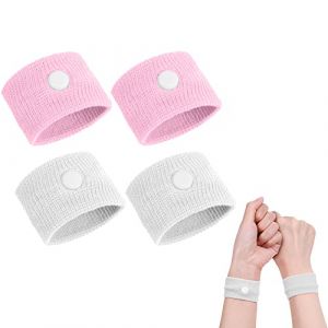 ACWOO Bracelets Anti-nausées Pour Le Mal De Mer, 2 Paires Bracelet Anti Nausée, Bande De Poignet De Soulagement De Nausée Pour Les Enfants, Les Adultes, Les Vacances Et Les Voyages (AOGOE-EU, neuf)