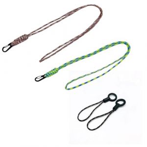 VYNZOR Lot de 2 Cordons Porte-Badge en Paracord Tressé, Lanyard Adjustable 45 cm pour Badge d'Employé, Carte d'Identité, Cordon pour Clés, Vert et Marron, pour Bureau, École, Événements (Shophaomall Store, neuf)