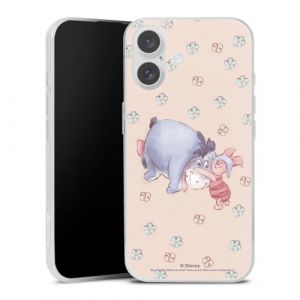 Coque Slim Compatible avec Apple iPhone 16 Etui Silicone Ultra Fine Coque en Silicone Ultra Fine Disney Winnie l'ourson Porcinet &Acirc;ne (DeinDesign - GmbH, neuf)