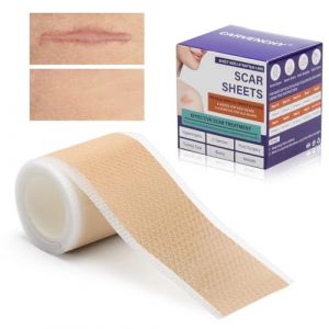 Pansement Silicone Cicatrice (1.6"x59"-1.5M), Silicone Scar Sheets, Feuilles de Cicatrice en Silicone, Silicone Scar Tape pour les Cicatrices Causées par la Césarienne, Chirurgie, Brûlures, Chéloïdes (yinghonghuwaiyongpin, neuf)