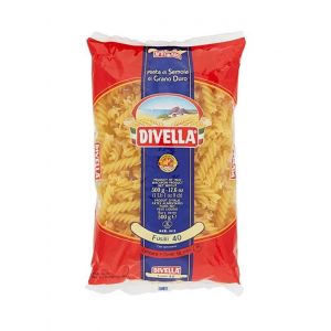 DIVELLA P&Acirc;TES DE SEMOULE DE BL&Eacute; DUR FUSILLI 40 GR 500 X 24 (Joytaly, neuf)