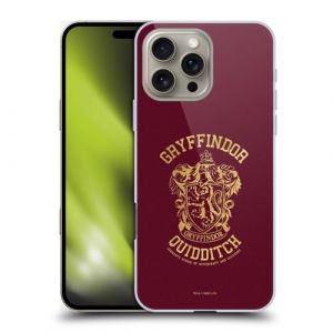 Head Case Designs sous Licence Officielle Harry Potter Gryffindor Quidditch Deathly Hallows X Coque Dure pour l'arri�re Compatible avec Apple iPhone 16 Pro M (eCell, neuf)