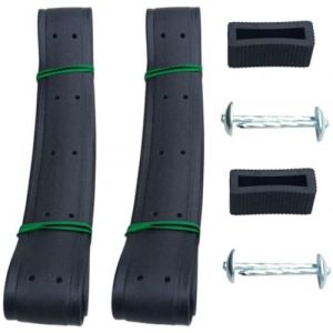 KAHEIGN 2 Pièces 90cm Attaches D'arbres, 3,8cm À Toute épreuve Pièges à Arbres Réglables pour Arbuste d'arbre De Support (Noir) (KAHEIGN-EU, neuf)