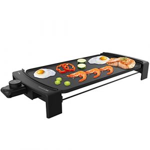 Cecotec Plancha Électrique Tasty & Grill 3000 Blackwater. 2600 W, Aluminium Fondu, Résistance sous forme de E, Thermostat ajustable, Convient pour un nettoyage au lave-vaisselle (Cecotec, neuf)